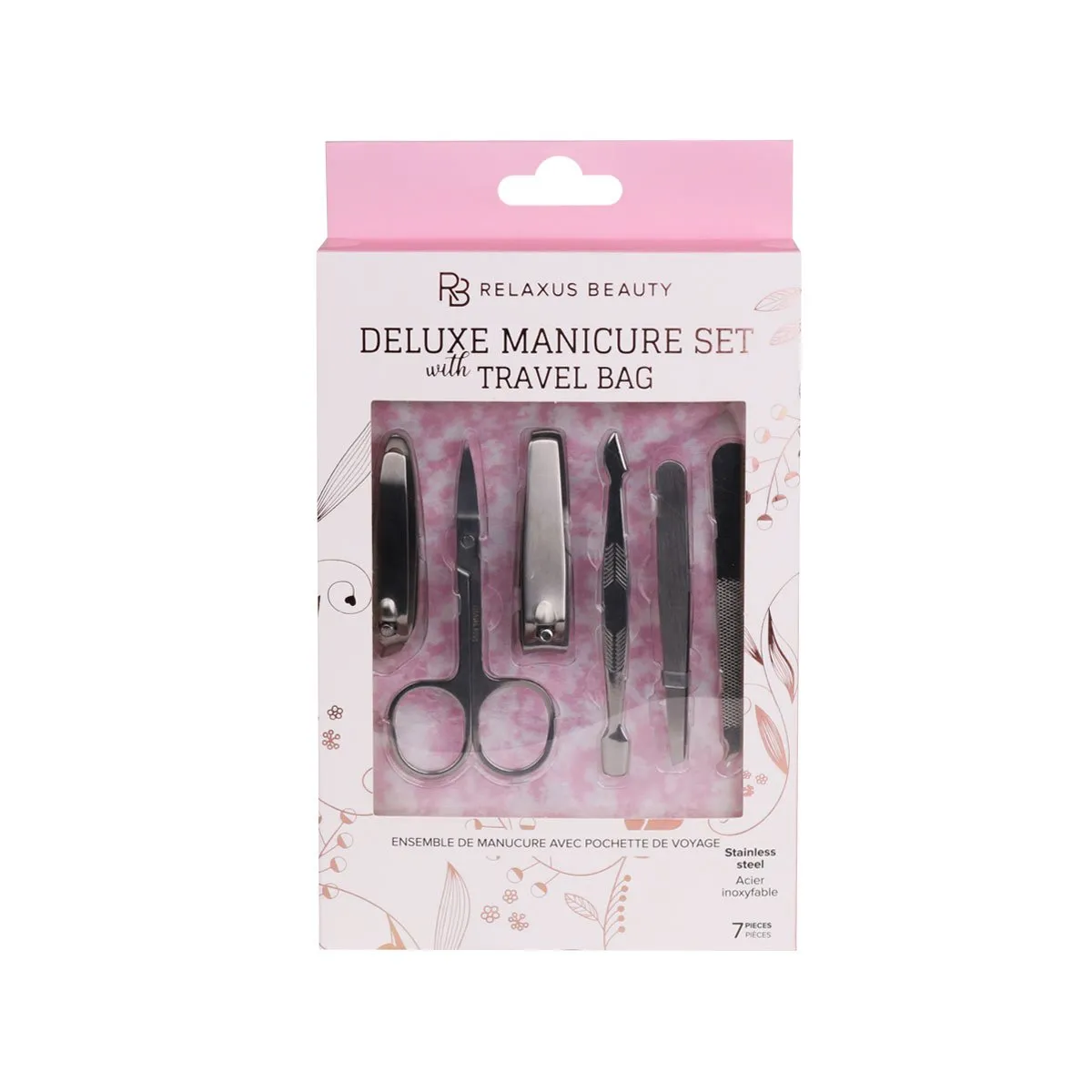 Wholesale 7-pc Manicure Set with Travel Bag